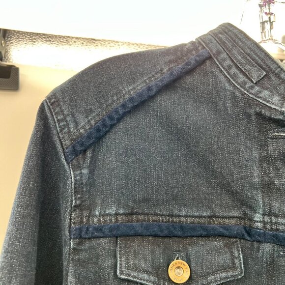 Jones New York Denim Button Up Jacket Blue Size Large New - Picture 3 of 9
